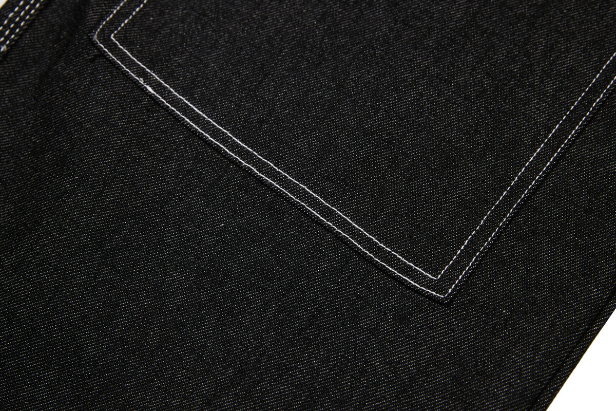 Pantalon large en jean à empiècements Madxmarx
