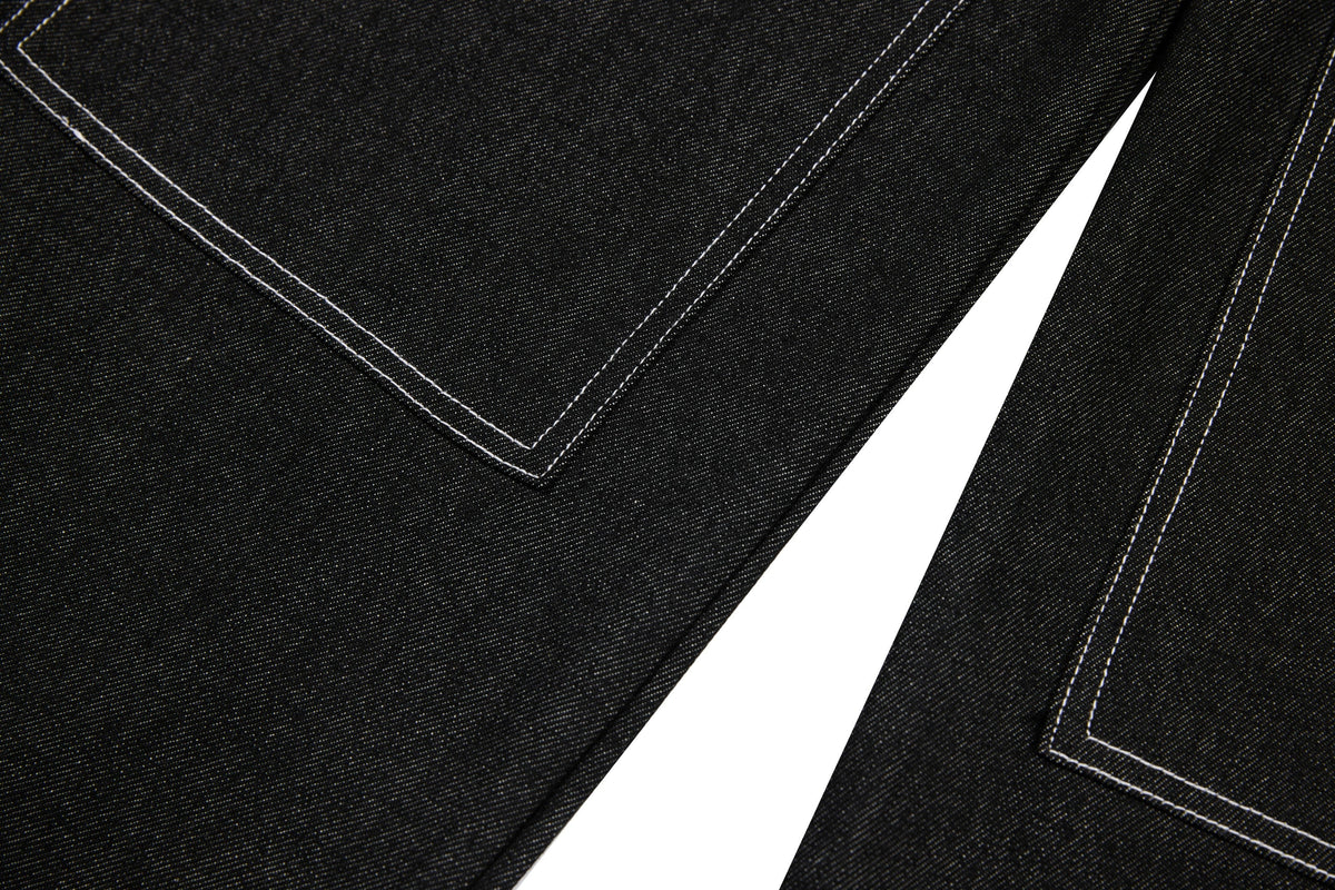 Pantalon large en jean à empiècements Madxmarx