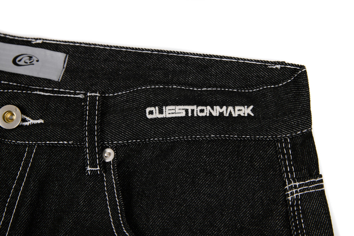 Pantalon large en jean à empiècements Madxmarx