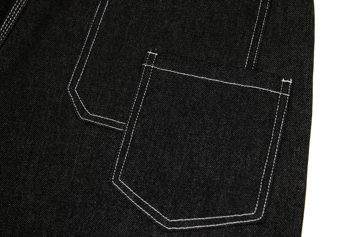 Pantalon large en jean à empiècements Madxmarx