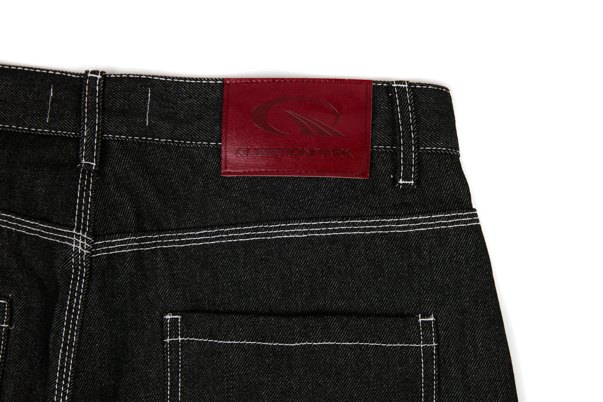 Pantalon large en jean à empiècements Madxmarx