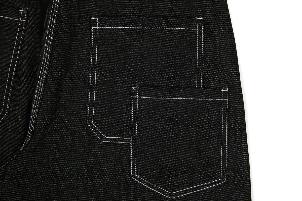 Pantalon large en jean à empiècements Madxmarx