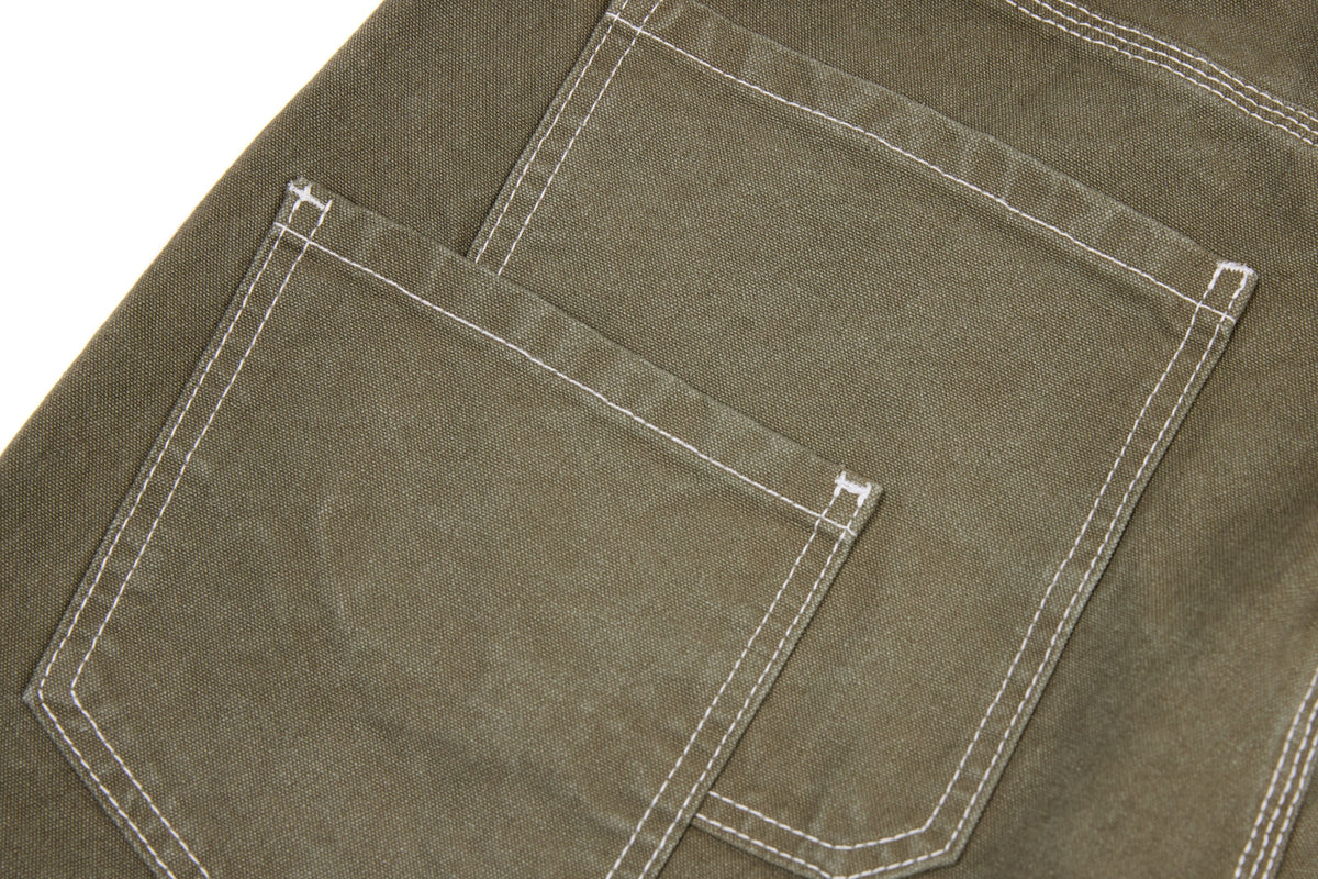 Pantalon en jean coupe tonneau à surpiqûres contrastantes Madxmarx