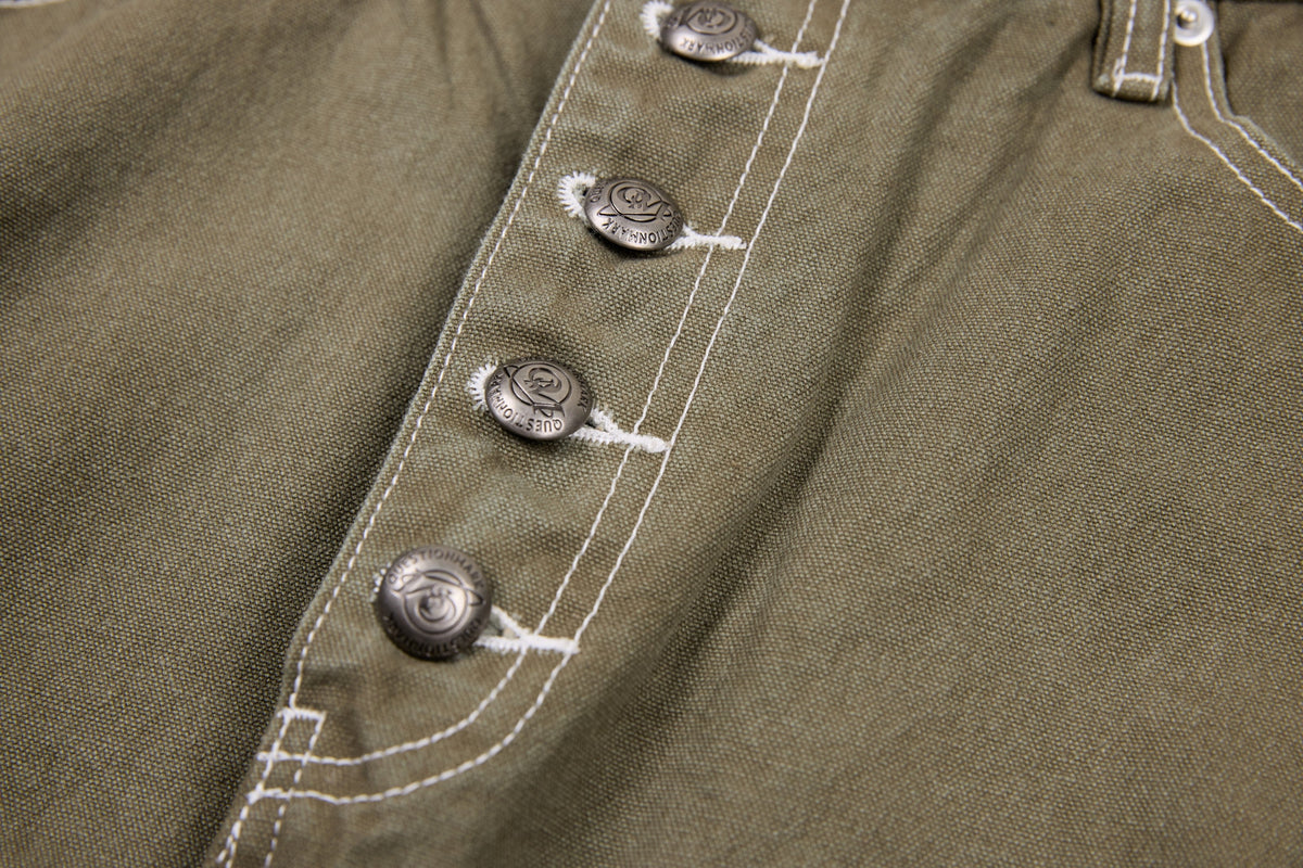 Pantalon en jean coupe tonneau à surpiqûres contrastantes Madxmarx