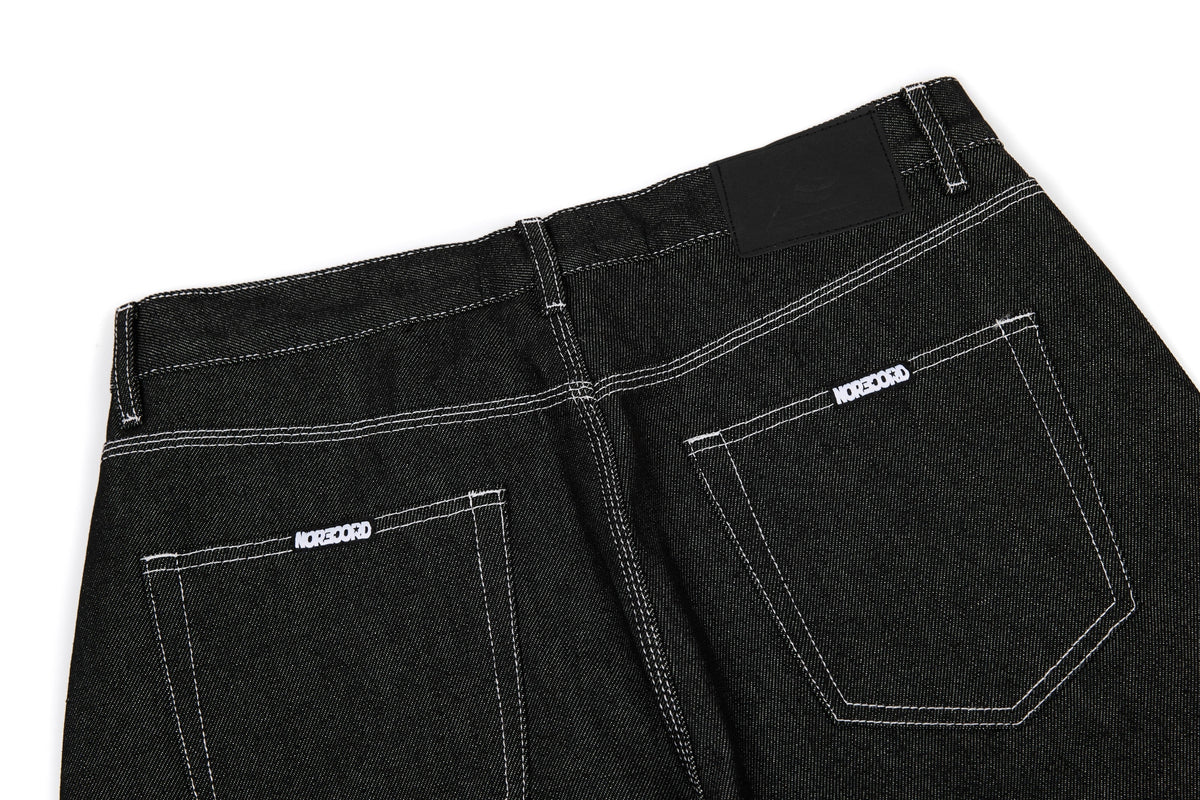 Jean barrel denim à coutures épaisses Madxmarx