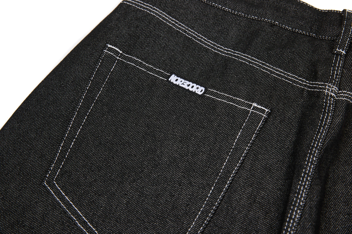 Jean barrel denim à coutures épaisses Madxmarx
