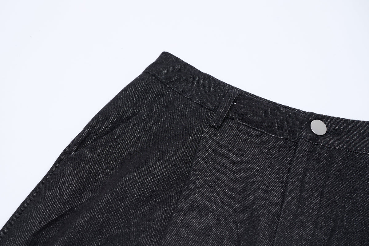 Madxmarx Red-Stripe Wide-Leg Cotton Pants