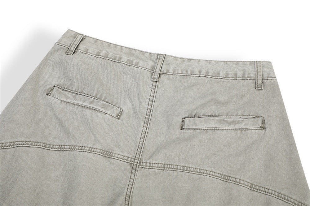 Pantalones de pernera ancha con paneles cur vos Madxmarx