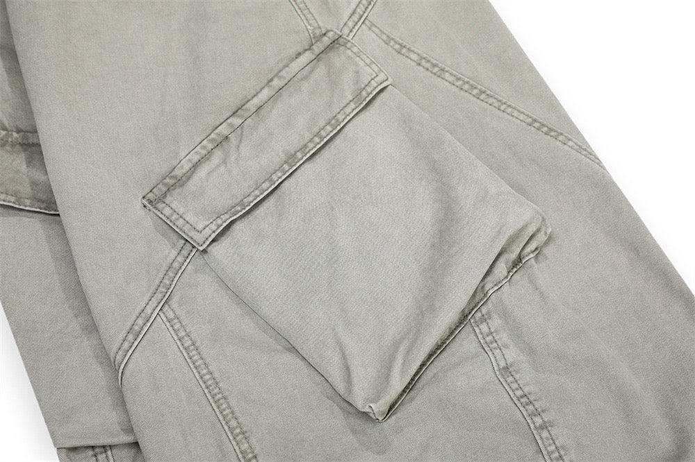Pantalones de pernera ancha con paneles cur vos Madxmarx