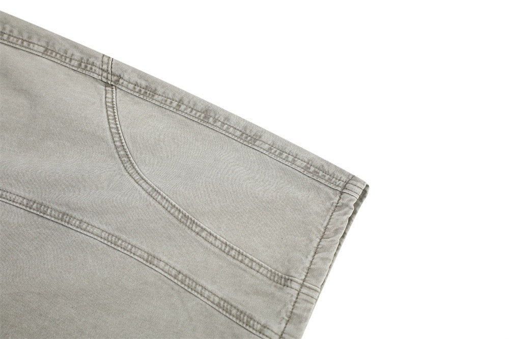 Pantalones de pernera ancha con paneles cur vos Madxmarx