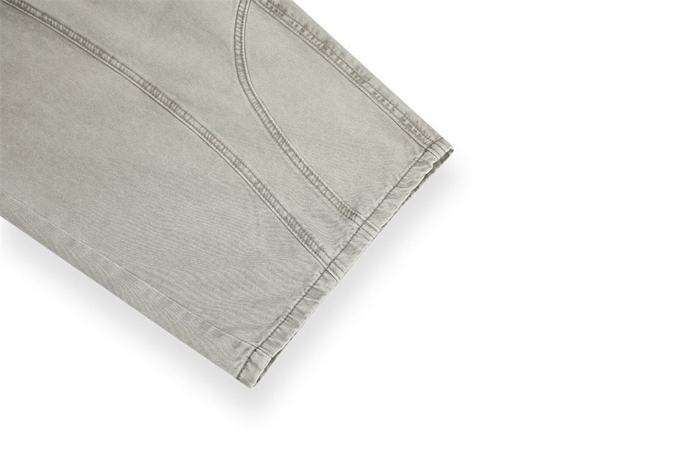 Pantalones de pernera ancha con paneles cur vos Madxmarx