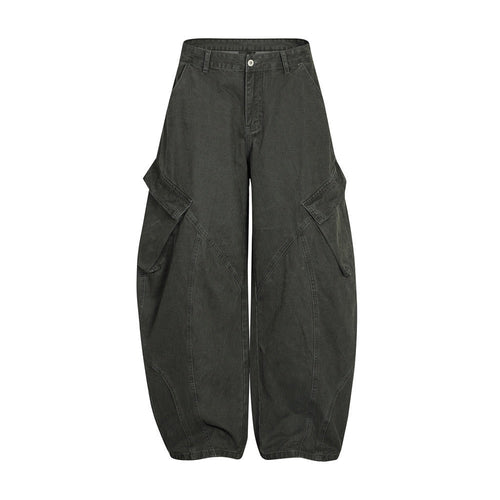 Pantalon cargo large à panneaux incurvés Madxmarx - S / Gris foncé