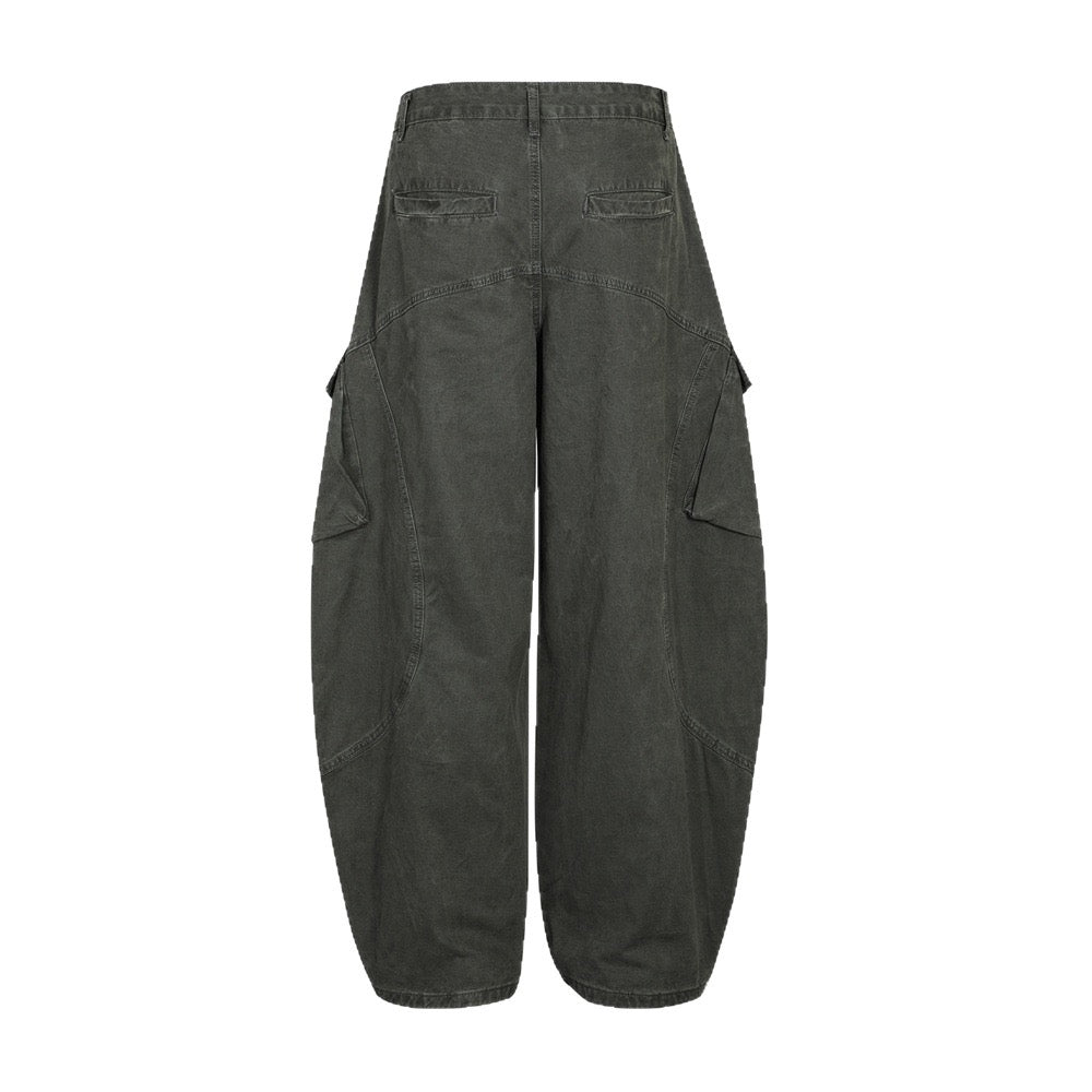 Pantalones de pernera ancha con paneles cur vos Madxmarx