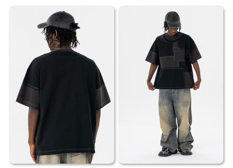 Madxmarx Patchwork Panel Tee