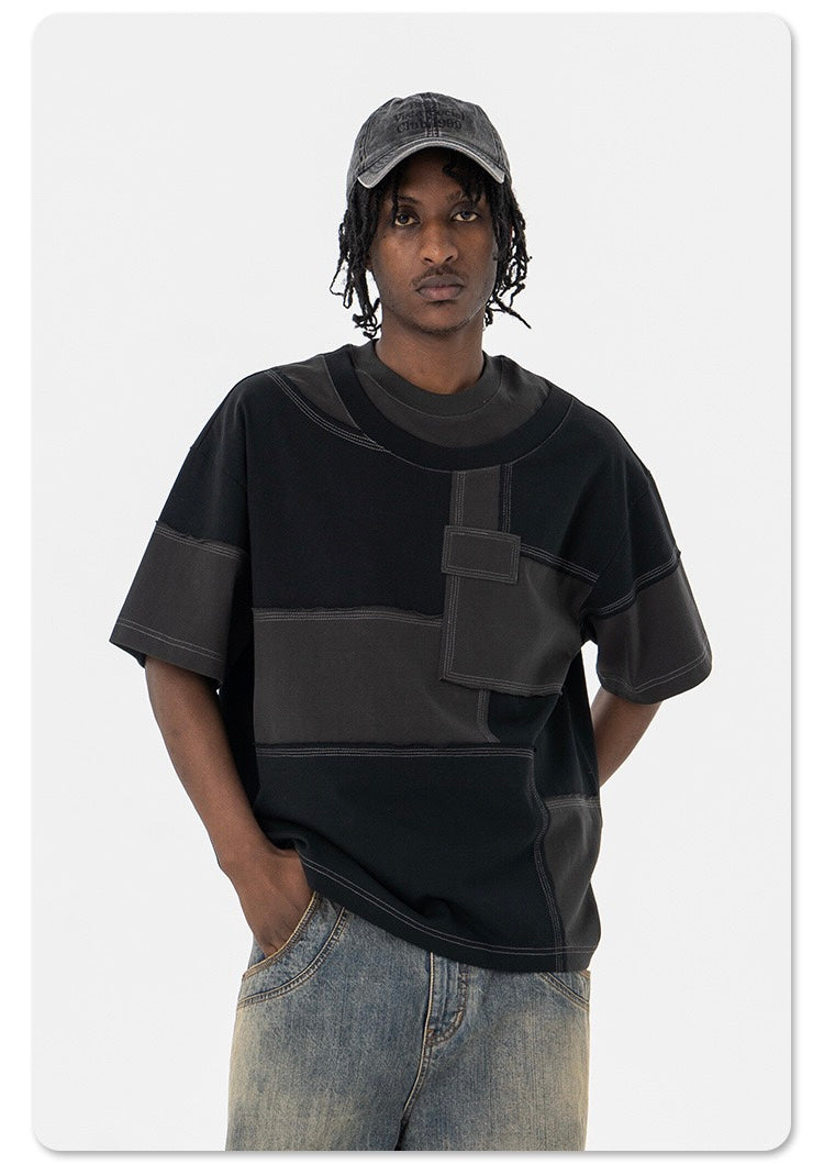Madxmarx Patchwork Panel Tee