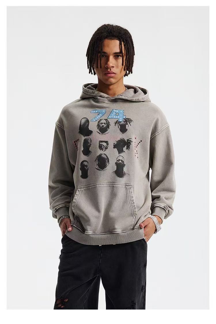 Madxmarx Vintage Artist Graphic Hoodie