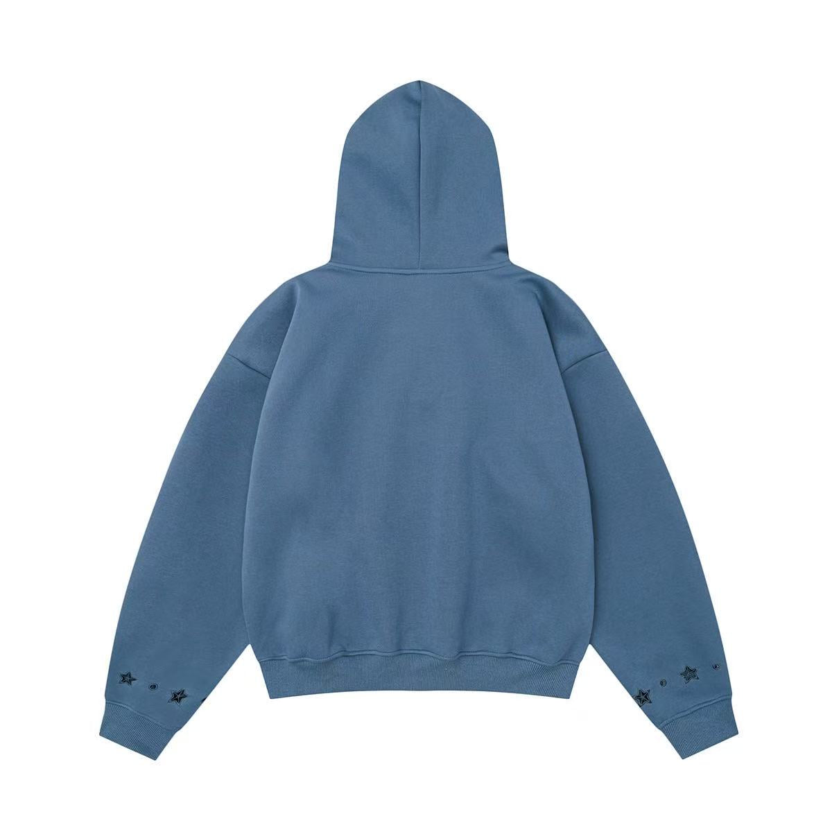 Madxmarx Star-Studded Graphic Pullover Hoodie