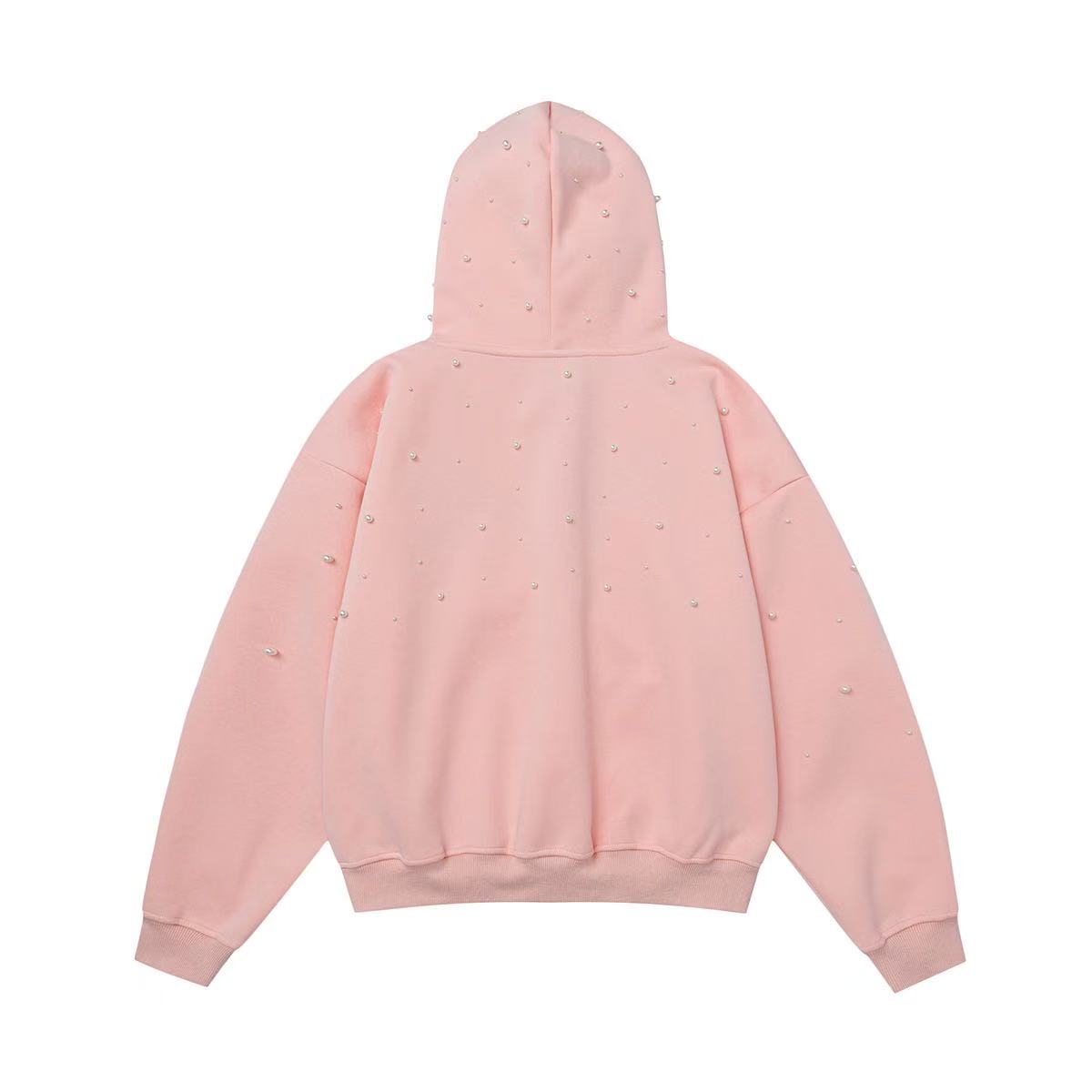 Madxmarx Rhinestone Script Pullover Hoodie