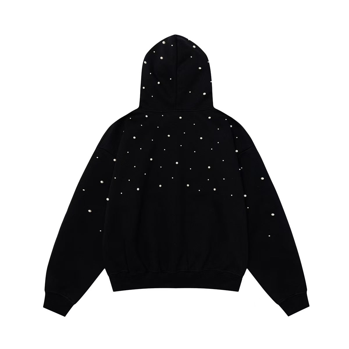 Madxmarx Rhinestone Script Pullover Hoodie