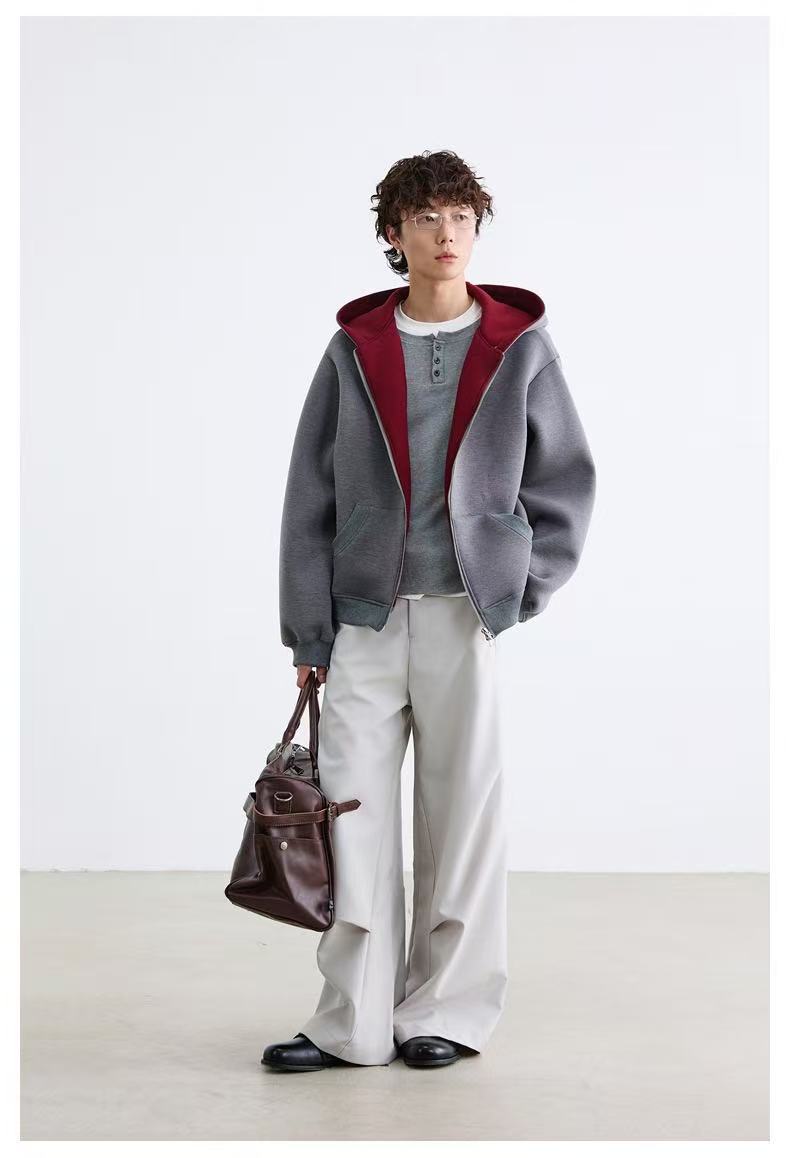 Madxmarx Dual-Layer Cozy Zip-Hoodie