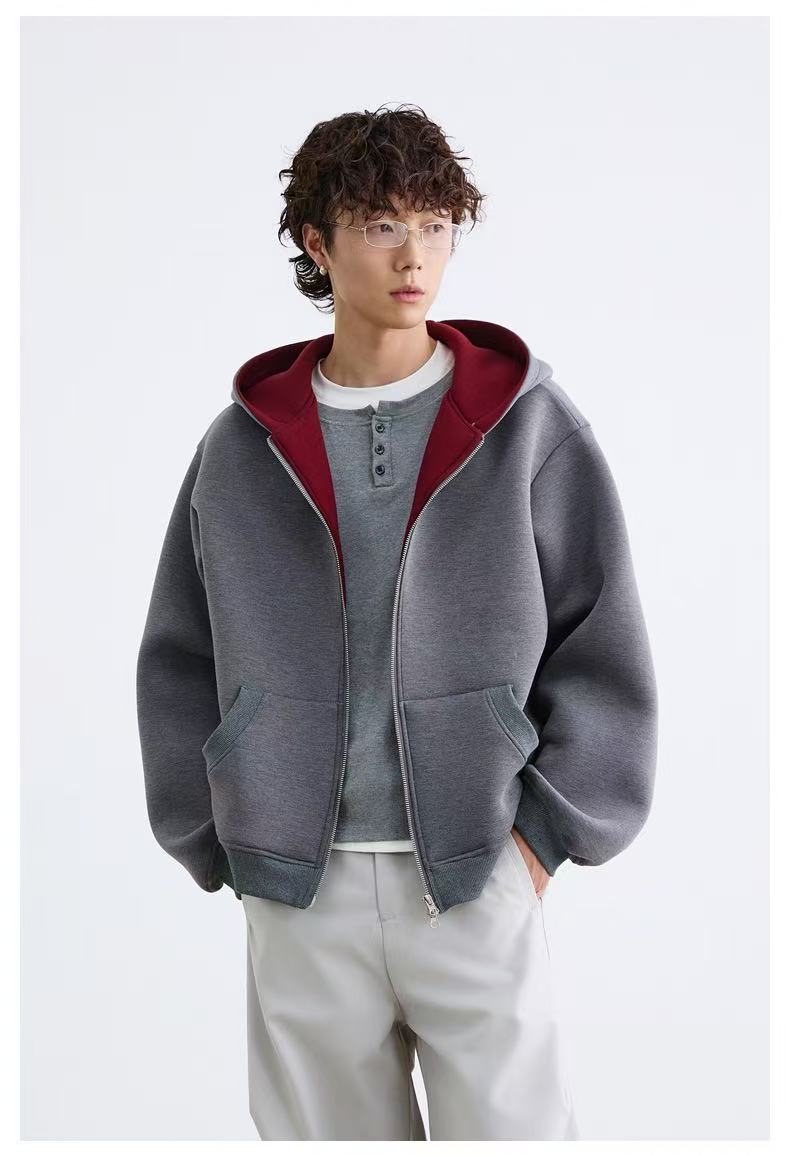 Madxmarx Dual-Layer Cozy Zip-Hoodie