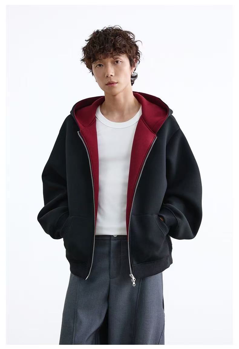 Madxmarx Dual-Layer Cozy Zip-Hoodie