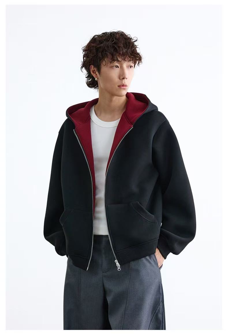 Madxmarx Dual-Layer Cozy Zip-Hoodie