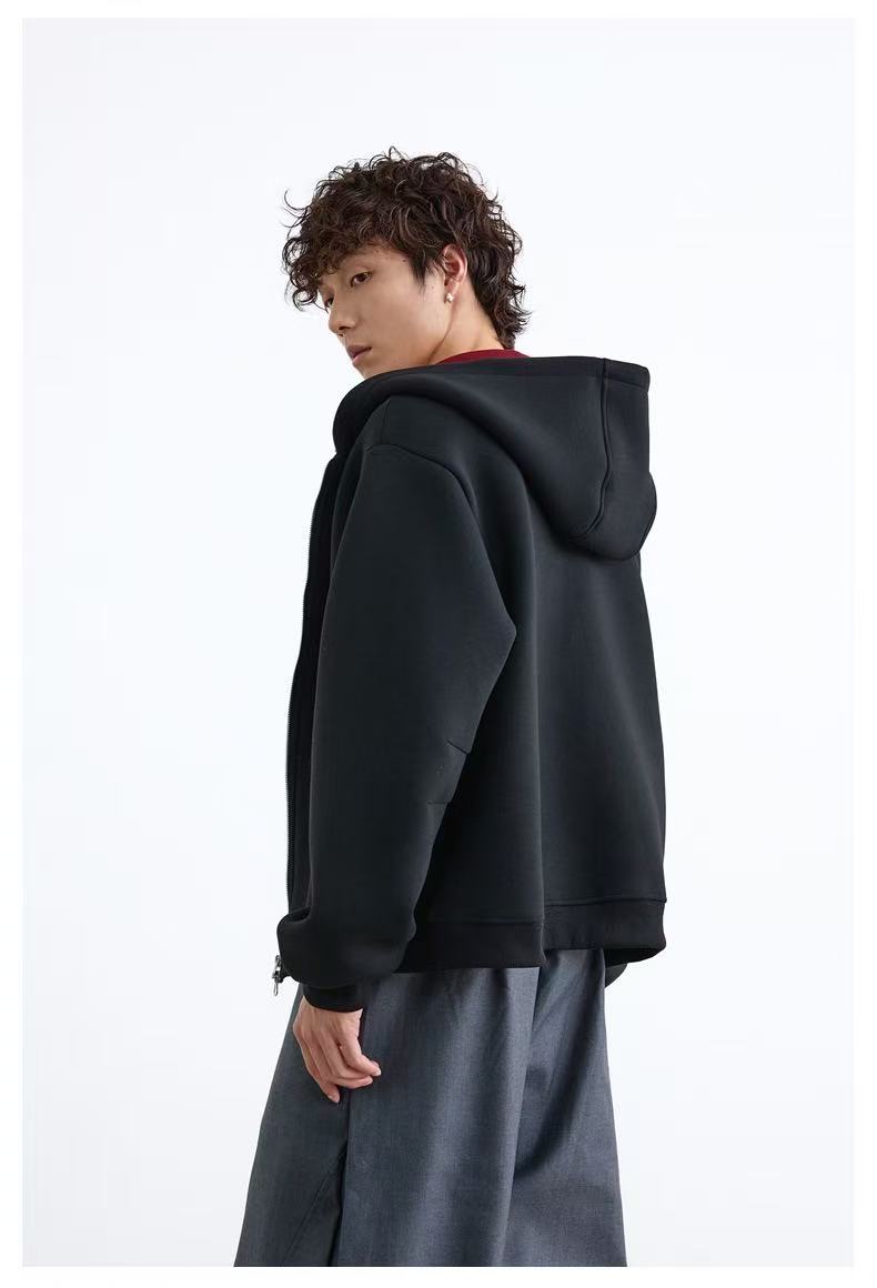 Madxmarx Dual-Layer Cozy Zip-Hoodie