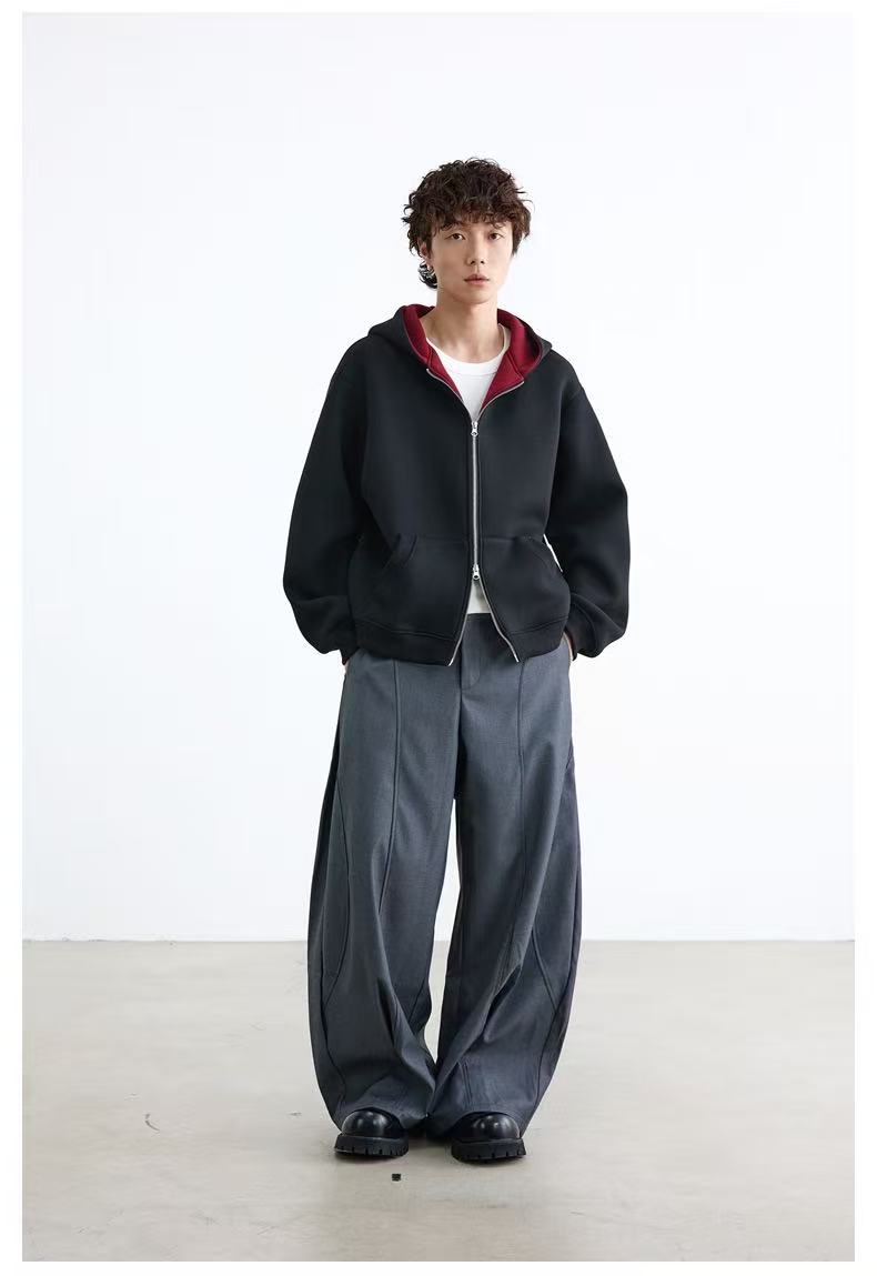 Madxmarx Dual-Layer Cozy Zip-Hoodie