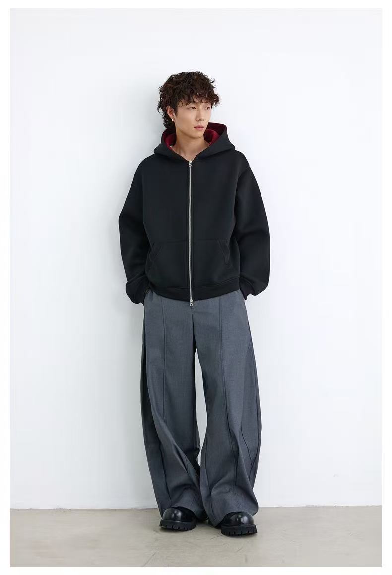 Madxmarx Dual-Layer Cozy Zip-Hoodie