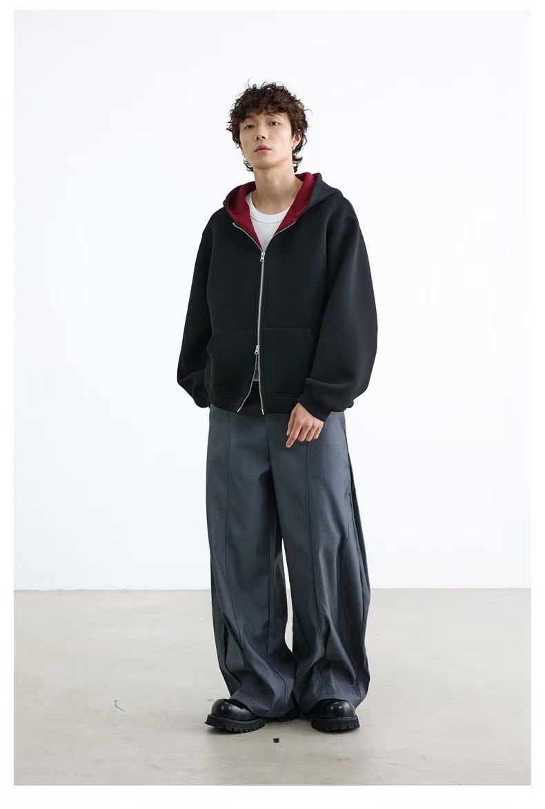 Madxmarx Dual-Layer Cozy Zip-Hoodie