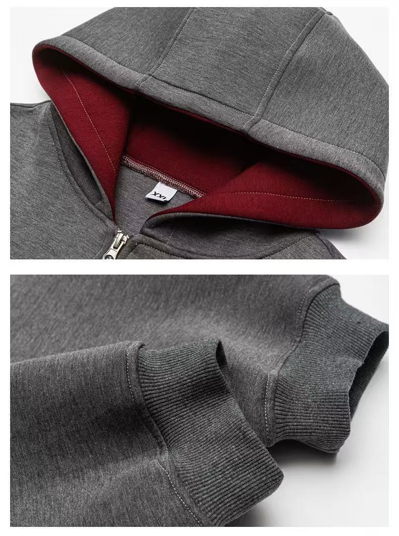 Madxmarx Dual-Layer Cozy Zip-Hoodie