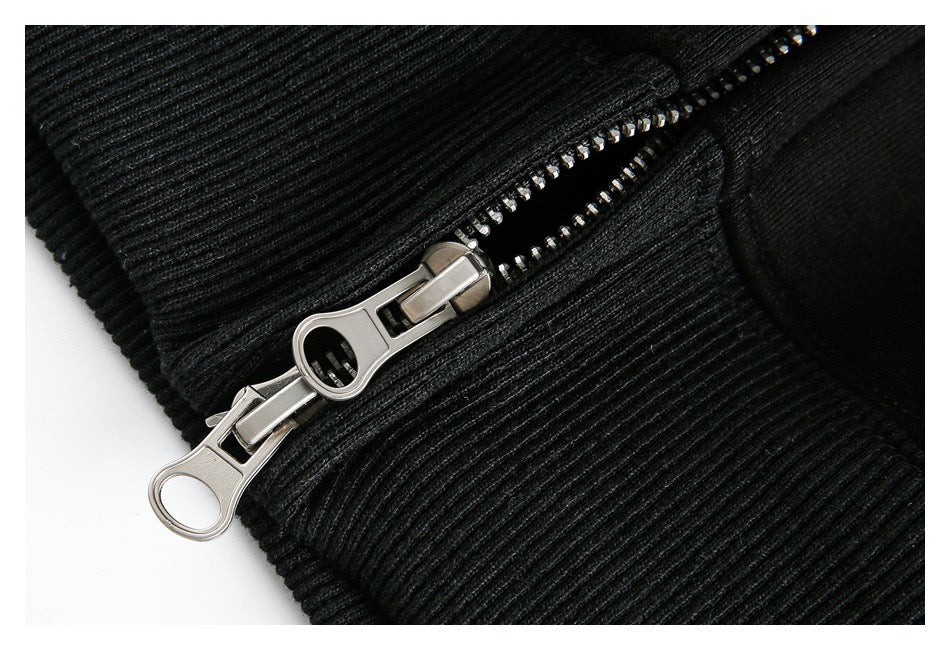 Madxmarx Printed Zip-Up Hoodie