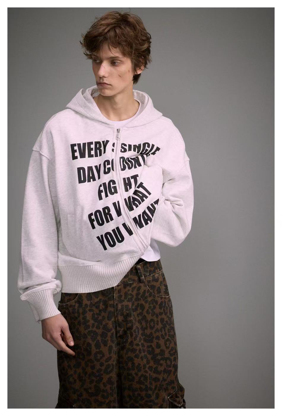 Madxmarx “Every Single Day” Zip-Up Hoodie
