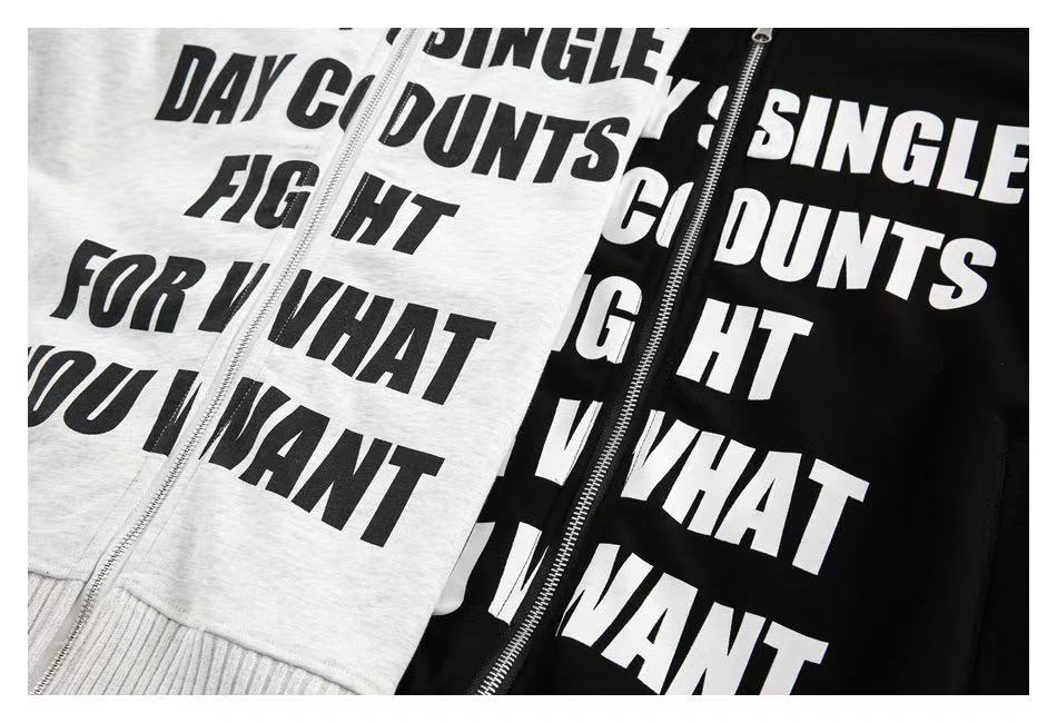 Madxmarx “Every Single Day” Zip-Up Hoodie