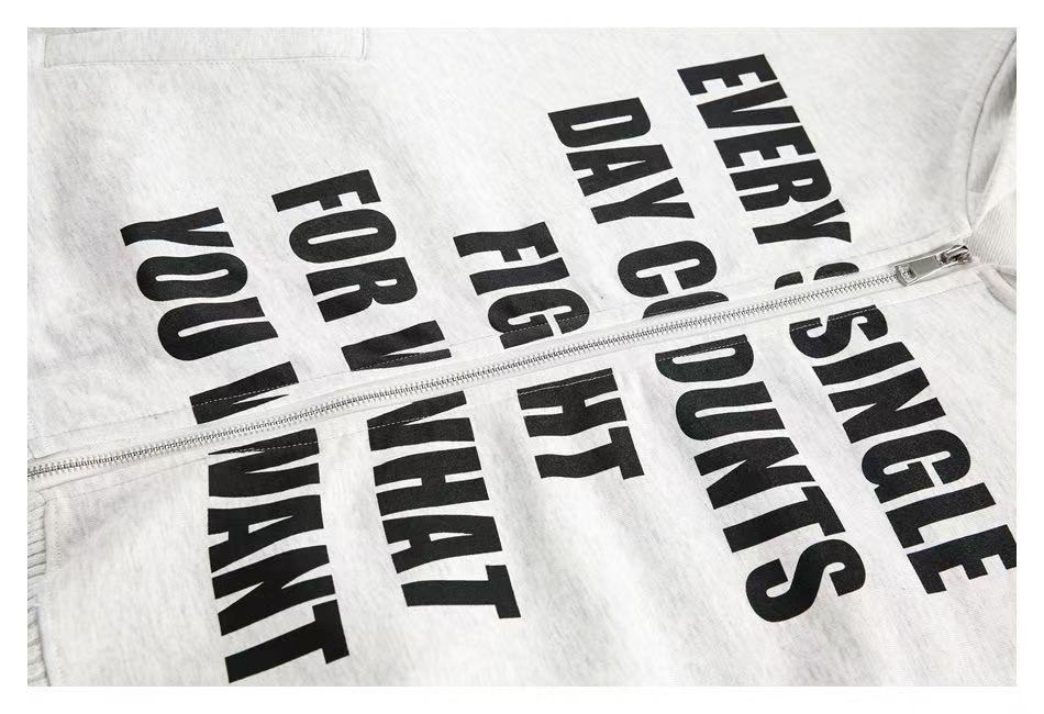 Madxmarx “Every Single Day” Zip-Up Hoodie