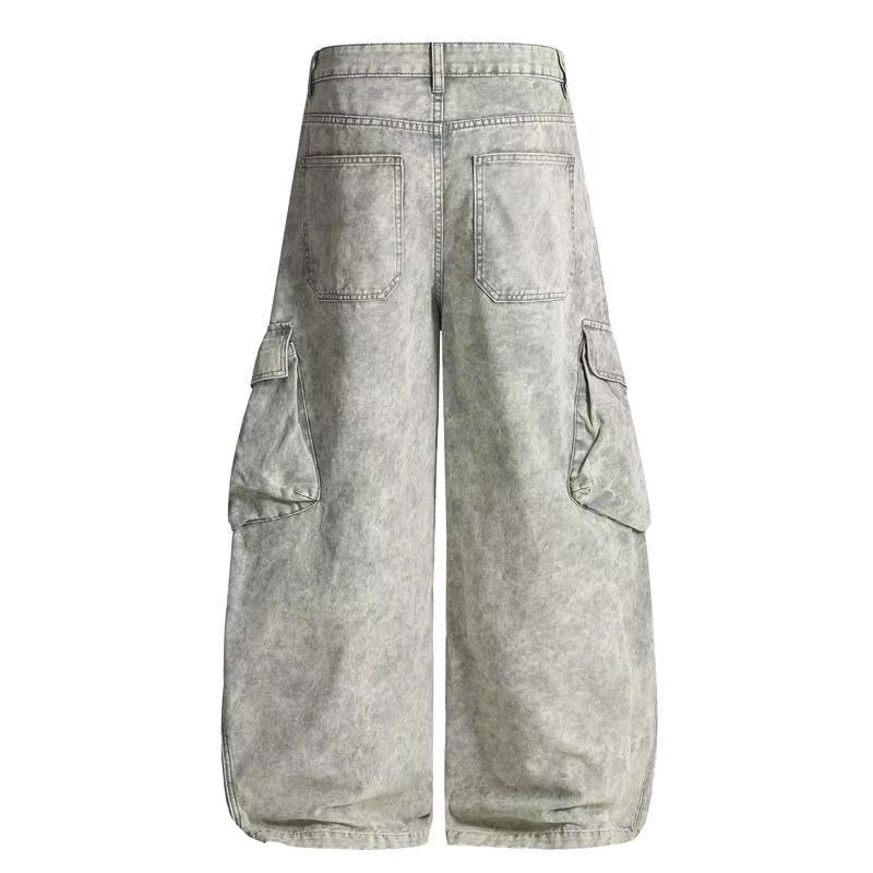 Madxmarx Vintage Cargo-Hose mit Paneelen und weitem Bein