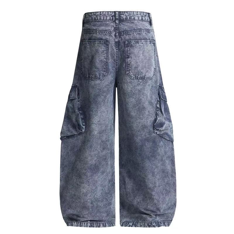 Madxmarx Vintage Cargo-Hose mit Paneelen und weitem Bein