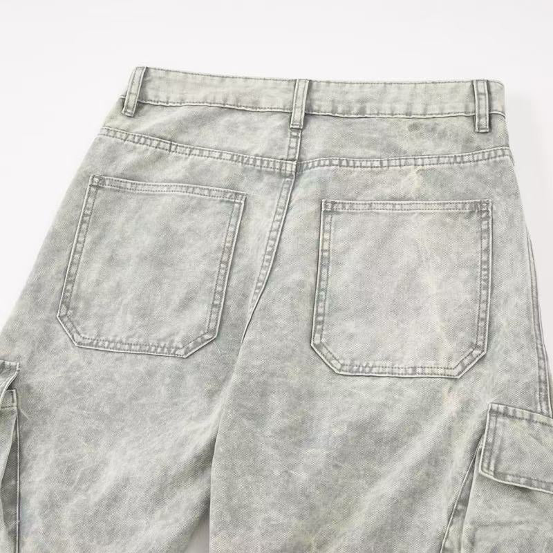 Madxmarx Vintage Cargo-Hose mit Paneelen und weitem Bein