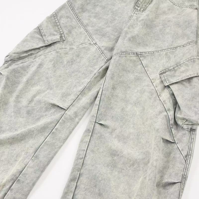 Madxmarx Vintage Cargo-Hose mit Paneelen und weitem Bein