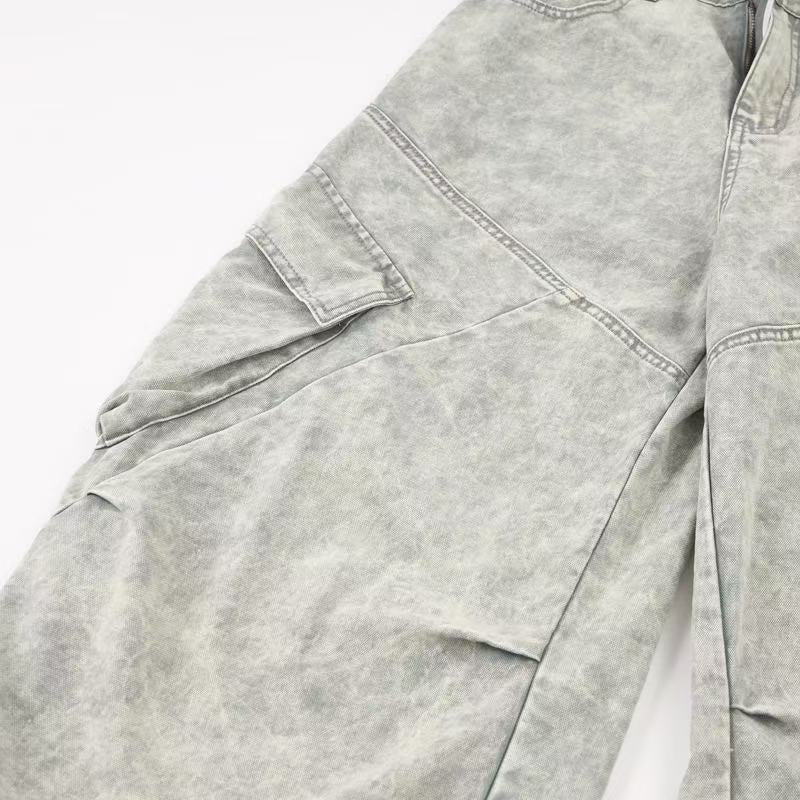 Madxmarx Vintage Cargo-Hose mit Paneelen und weitem Bein