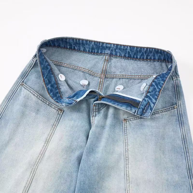 Pantalon large en jean Balloon délavage clair Madxmarx