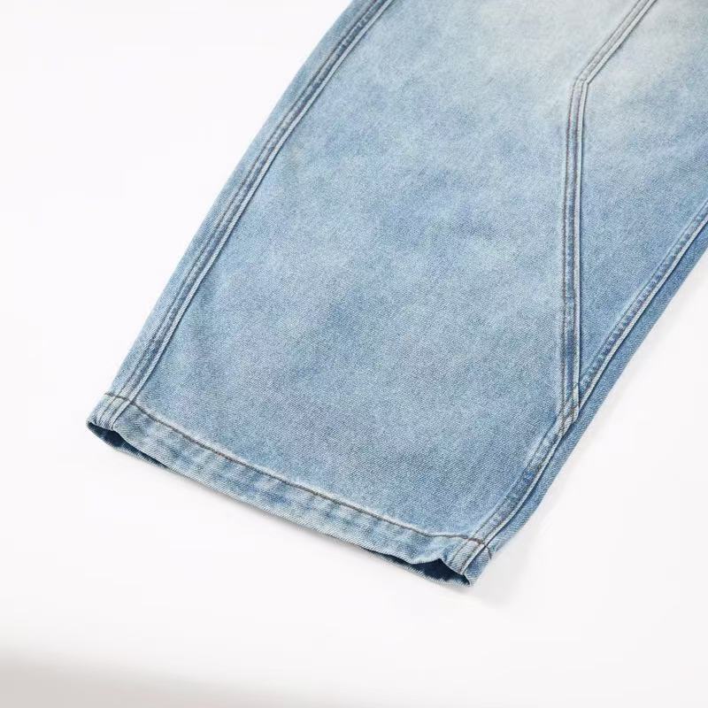 Pantalon large en jean Balloon délavage clair Madxmarx