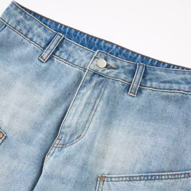 Pantalon large en jean Balloon délavage clair Madxmarx
