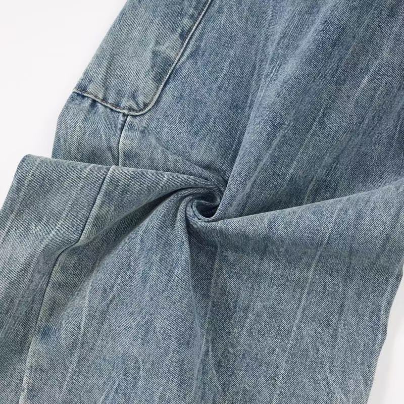 Madxmarx Vintage Cargo Wide-Leg Denim Pants