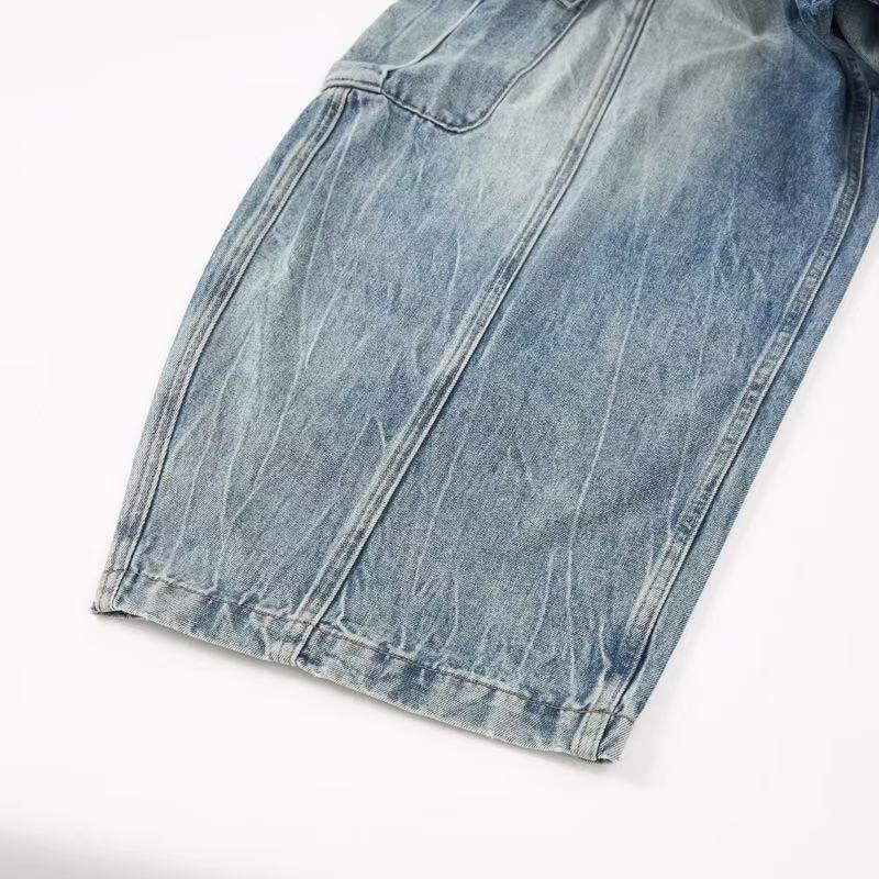 Madxmarx Vintage Cargo Wide-Leg Denim Pants