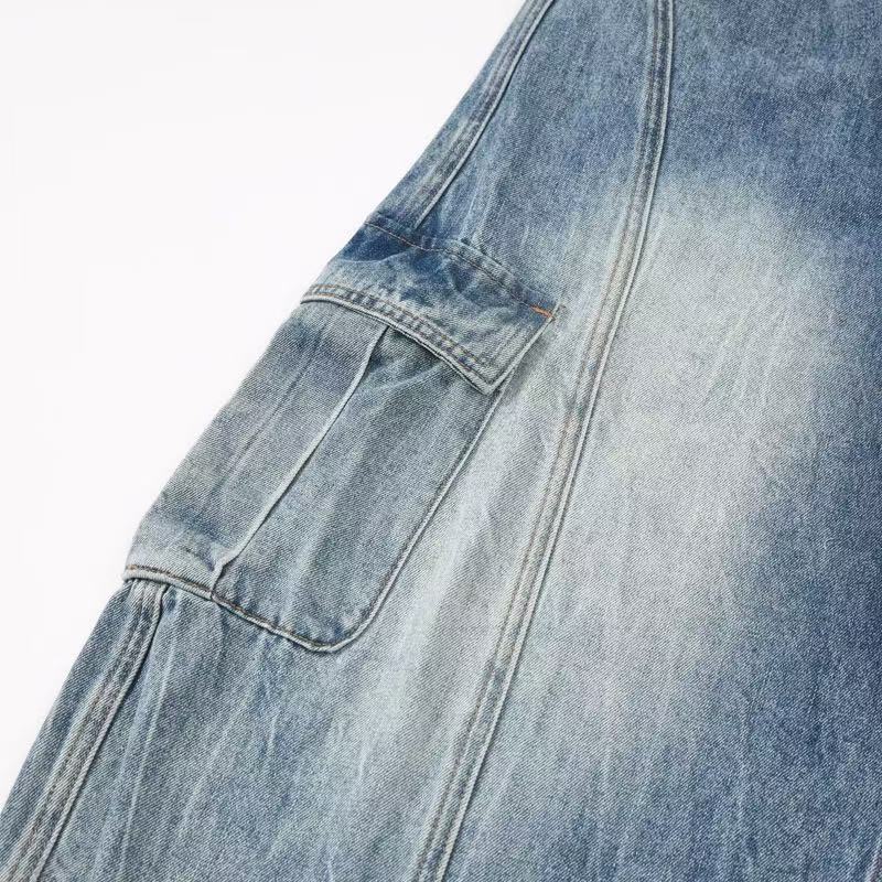 Madxmarx Vintage Cargo Wide-Leg Denim Pants