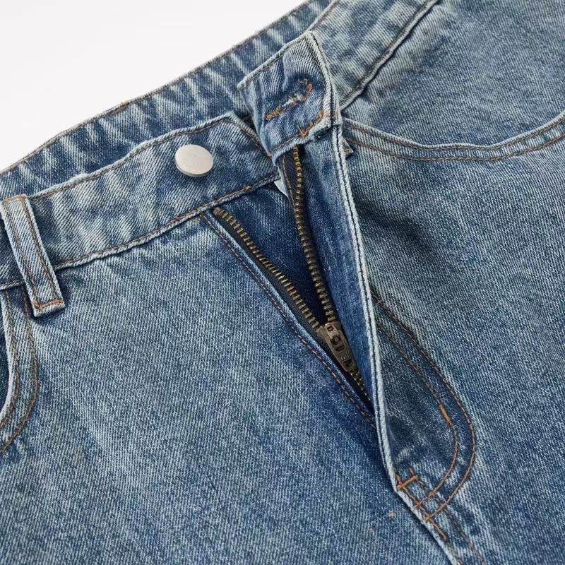 Madxmarx Vintage Cargo Wide-Leg Denim Pants