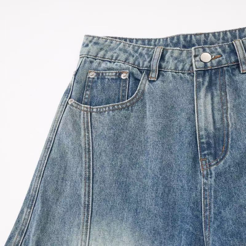Madxmarx Vintage Cargo Wide-Leg Denim Pants