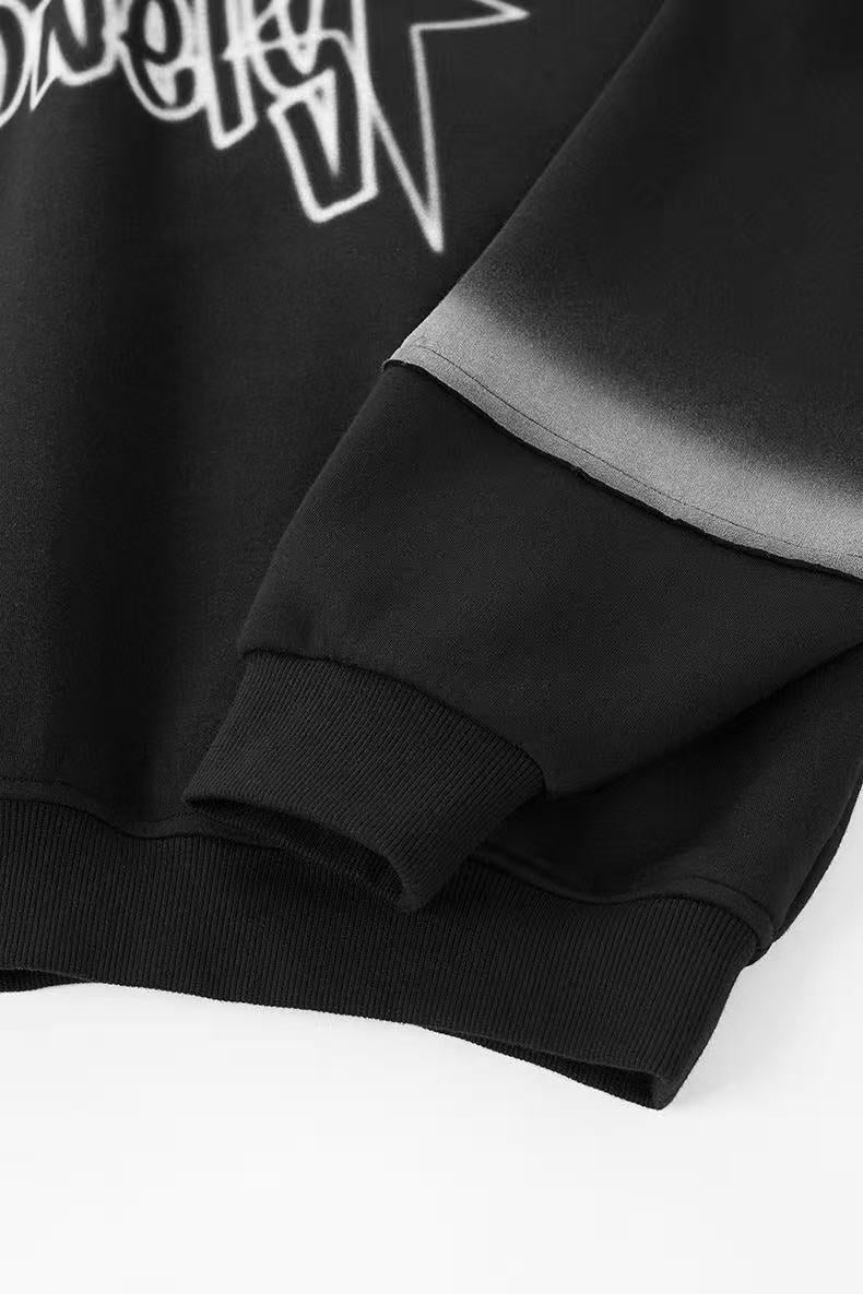 Sudadera con capucha de algodón de mezcla Madxmarx con logotipo de estrella